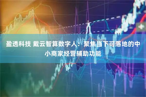 盈透科技 戴云智算数字人：聚焦当下可落地的中小商家经营辅助功能