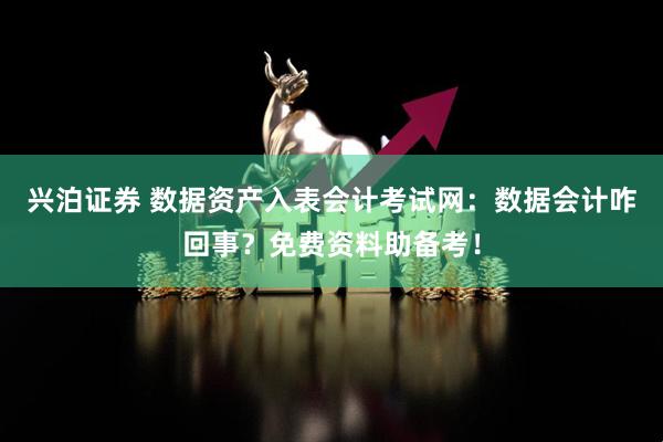 兴泊证券 数据资产入表会计考试网：数据会计咋回事？免费资料助备考！