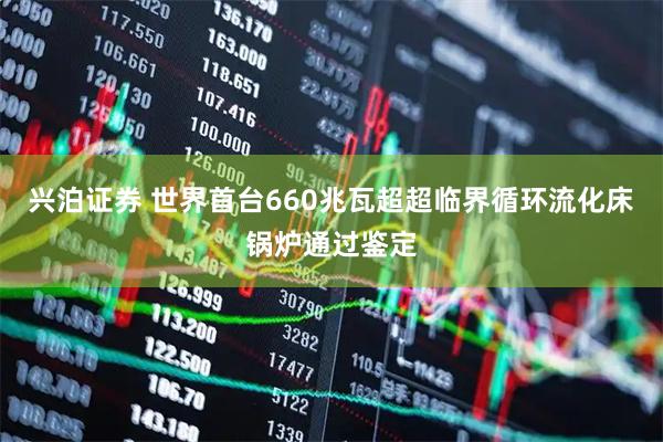 兴泊证券 世界首台660兆瓦超超临界循环流化床锅炉通过鉴定